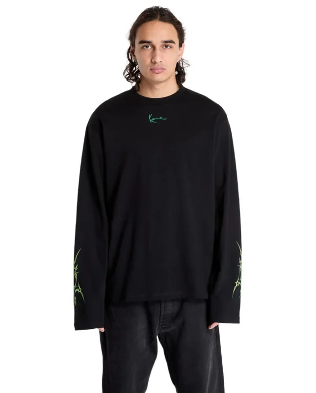 Karl Kani Small Signature Tribal LongSleeve Black KM243-027-2