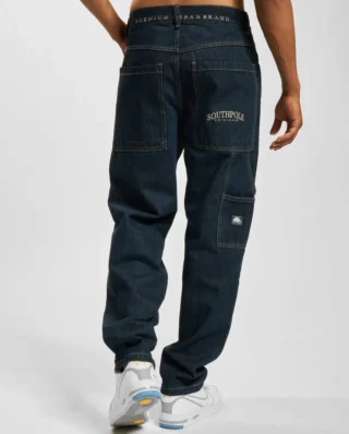 SOUTHPOLE EMBROIDERY DENIM SP215 INDIGO RAW - SOUTHPOLE