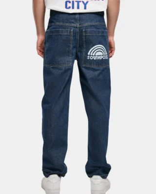 SOUTHPOLE SPRAY LOGO DENIM RETRO SP216 DARKBLUE WASHED - SOUTHPOLE