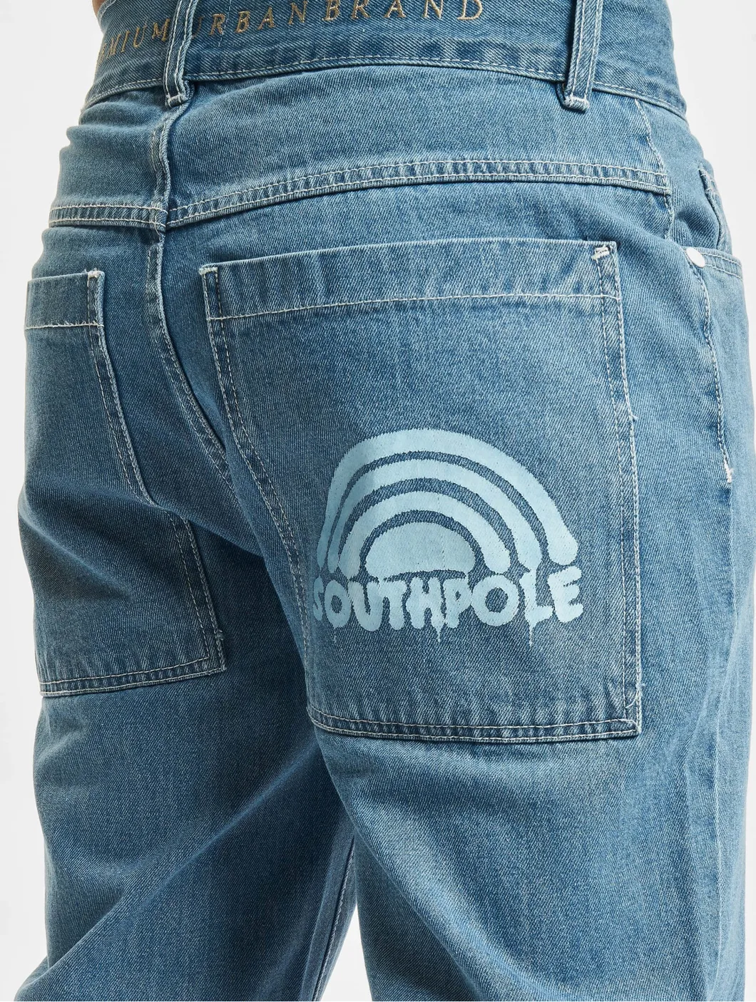 SOUTHPOLE SPRAY LOGO DENIM RETRO SP216 RETRO MIDBLUE - Image 3