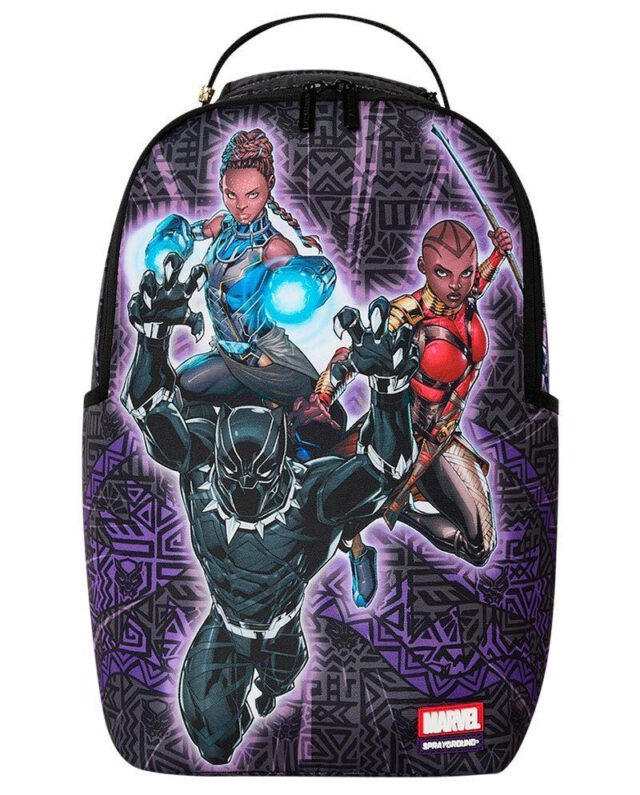 SPRAYGROUND MARVEL BLACK PANTHER GROUP SHOT BACKPACK B9120 46 x 15 x 29 cm