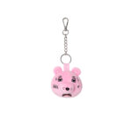 SPRAYGROUND PINK BEAR HEAD KEYCHAIN Z716 7.5 cm x 9 cm x 3.8 cm