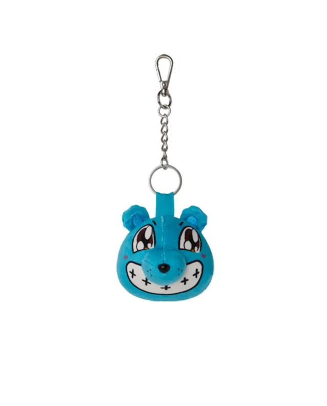 SPRAYGROUND SMILE BEAR HEAD KEYCHAIN Z720 7.5 cm x 9 cm x 3.8 cm