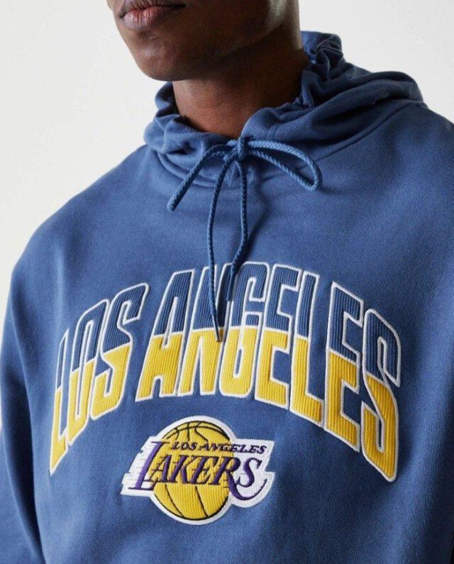 New Era Oversized LA Lakers NBA Arch Graphic Sweatshirt 60684508 - NEW ERA