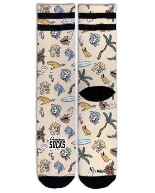 AMERICAN SOCKS AS294 STINKY SURFER MID HIGH SIGNATURE - American Socks