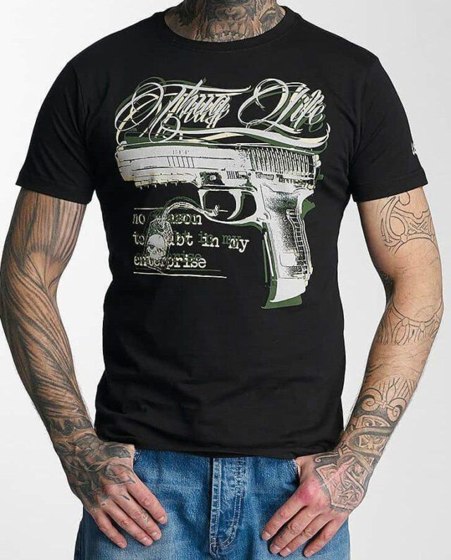THUG LIFE T-SHIRT NO REASON BLACK - Thug Life