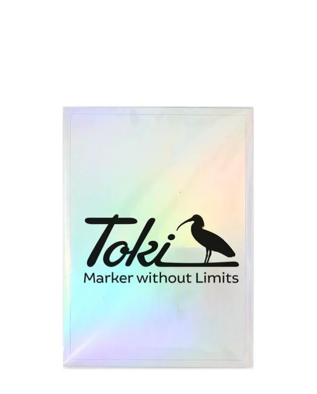 Toki Cracker Eggshell Hologram Sticker - 50 pieces 11 × 8 cm