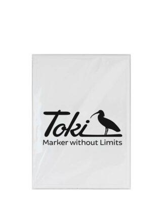 Toki Cracker Eggshell White Sticker - 50 pieces 11 × 8 cm
