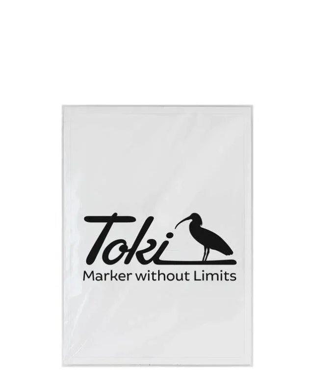 Toki Cracker Eggshell White Sticker - 50 pieces 11 × 8 cm
