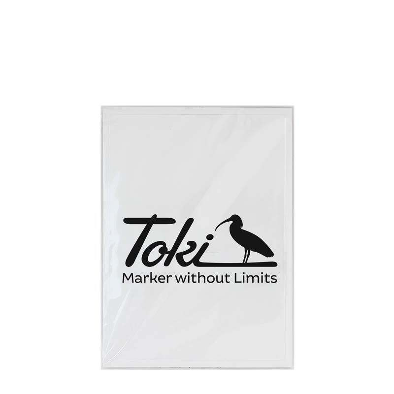 Toki Cracker Eggshell White Sticker - 50 pieces 11 × 8 cm