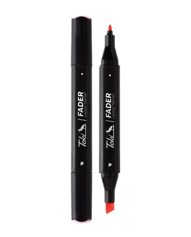 Toki Marker Fader 1 mm round tip & 1-7 mm wedge tip
