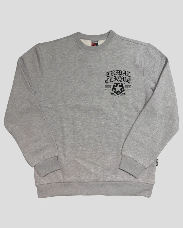 Tribal Gear Bloved Worldwide Crewneck Heather Grey TR2027-009