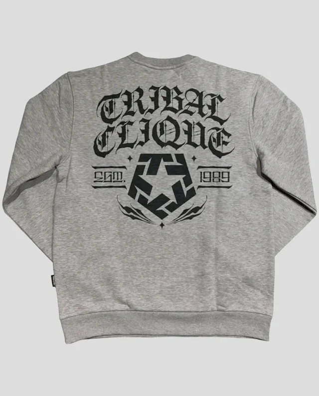 Tribal Gear Bloved Worldwide Crewneck Heather Grey TR2027-009 - Tribal