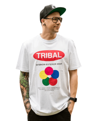 TRIBAL TRILON T-SHIRT WHITE TR3047-001
