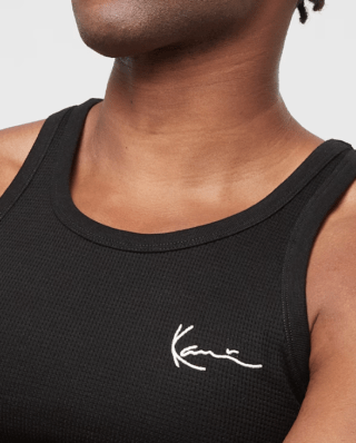 Karl Kani Chest Signature Essential Waffle Tanktop black KM-TK021-001-01 - KARL KANI