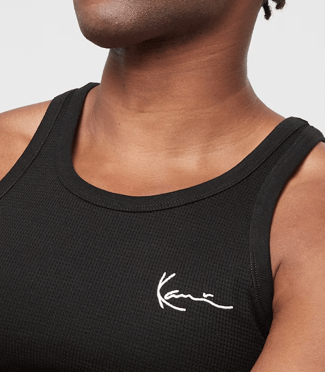Karl Kani Chest Signature Essential Waffle Tanktop black KM-TK021-001-01 - KARL KANI