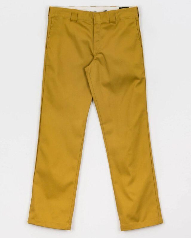 DICKIES 873 SLIM STRAIGHT WORK CHINO PANT DK0WP873B841 BRONZE MIST - DICKIES