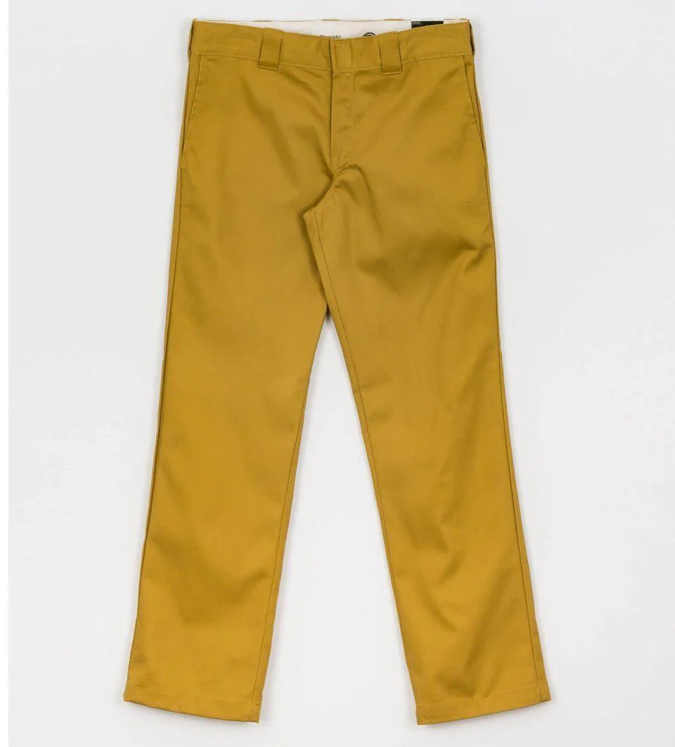 DICKIES 873 SLIM STRAIGHT WORK CHINO PANT DK0WP873B841 BRONZE MIST - DICKIES