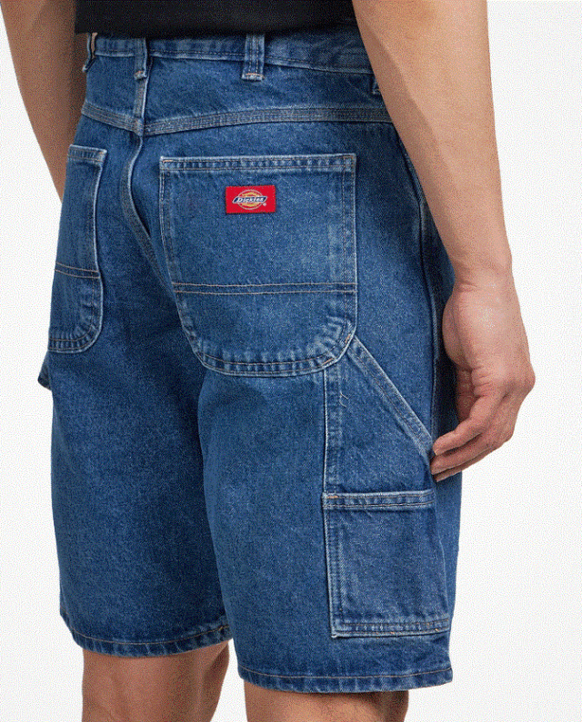 Dickies 993 Denim Carpenter Shorts Classic Blue DK0A88FCCLB1 - DICKIES