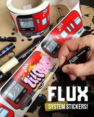 FLUX SYSTEM STICKERS PRAGUE METRO 200 PCS 14×7 CM - FLUX