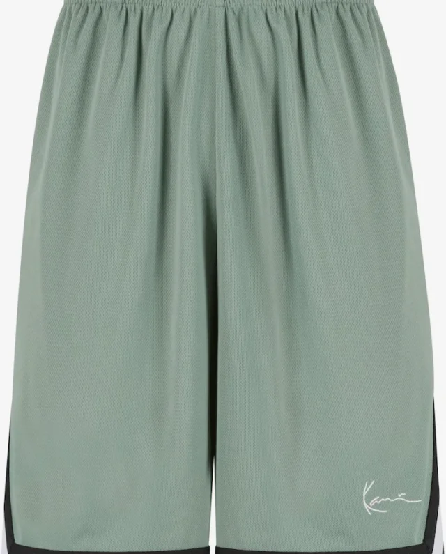 KARL KANI SMALL SIGNATURE ESSENTIAL MESH SHORTS GREEN KM-PS011-102-13 - KARL KANI