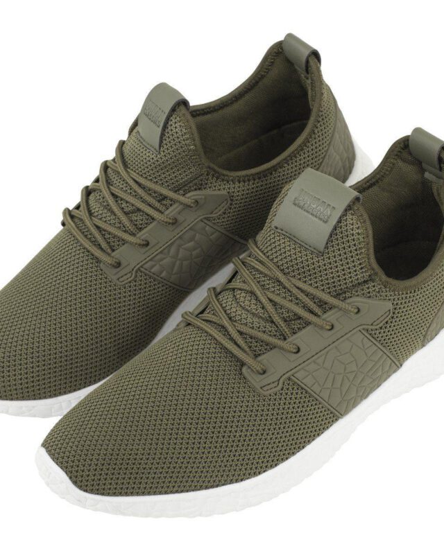 URBAN CLASSICS ADVANCED LIGHT RUNNER SHOE OLIVE-WHITE - UrbanClassics
