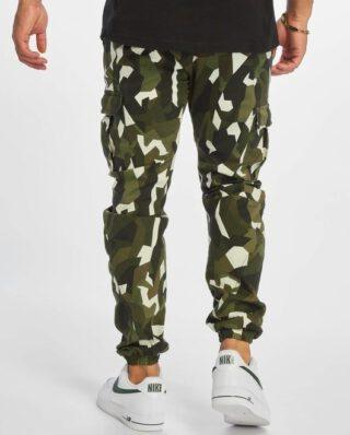 URBAN CLASSICS MEN TB2905 CARGO GEOMETRIC STRETCH TWILL CAMOUFLAGE - UrbanClassics