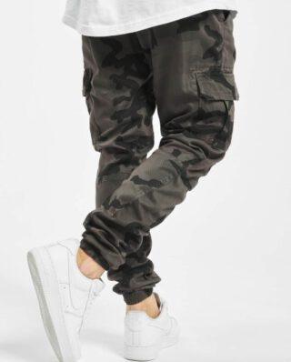 URBAN CLASSICS CAMO CARGO JOGGING PANTS TB1611 GREY CAMO - UrbanClassics