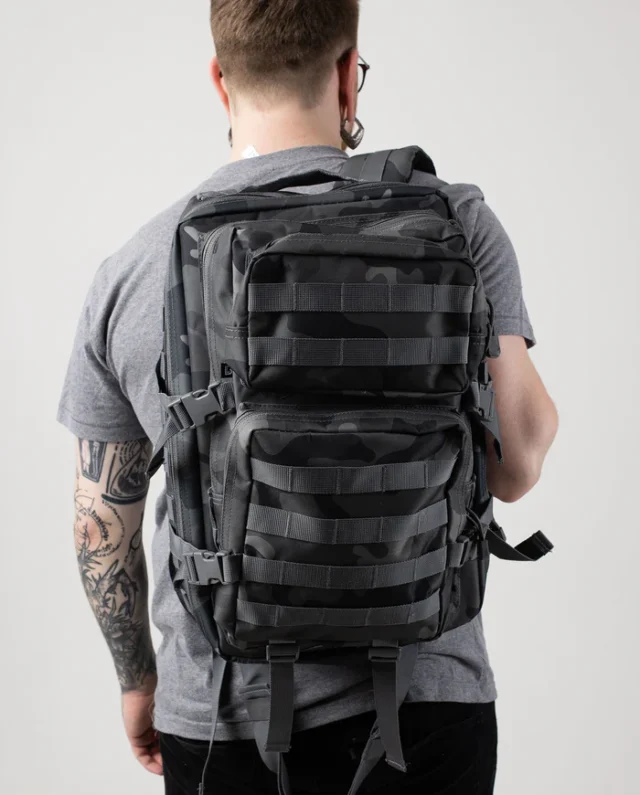 Brandit Backpack Us Cooper Large 40 Liters Grey Camo 50 X 30 X 32 Cm 8008.215 - Brandit