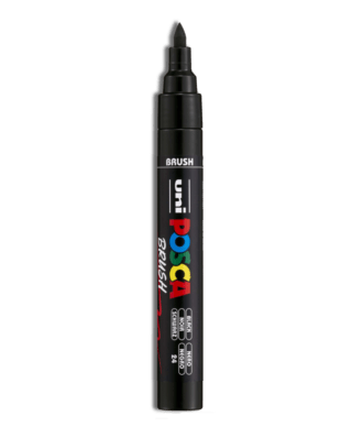 POSCA PC-5BR BRUSH TIP WATER-BASED PAINT MARKER 1-4 MM
