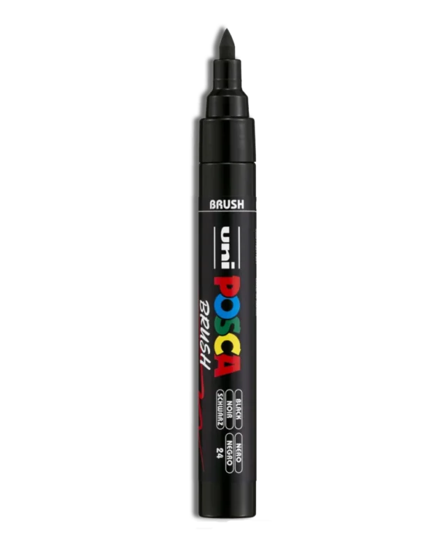 POSCA PC-5BR BRUSH TIP WATER-BASED PAINT MARKER 1-4 MM