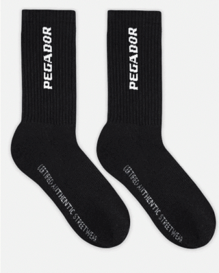 wrg Pegador Certified Cross Logo Socks Black White Pg-3231-001/004-a-gr - PEGADOR