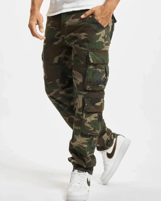 BRANDIT PURE SLIM FIT TROUSERS WOODLALAND 1016.10 - Brandit