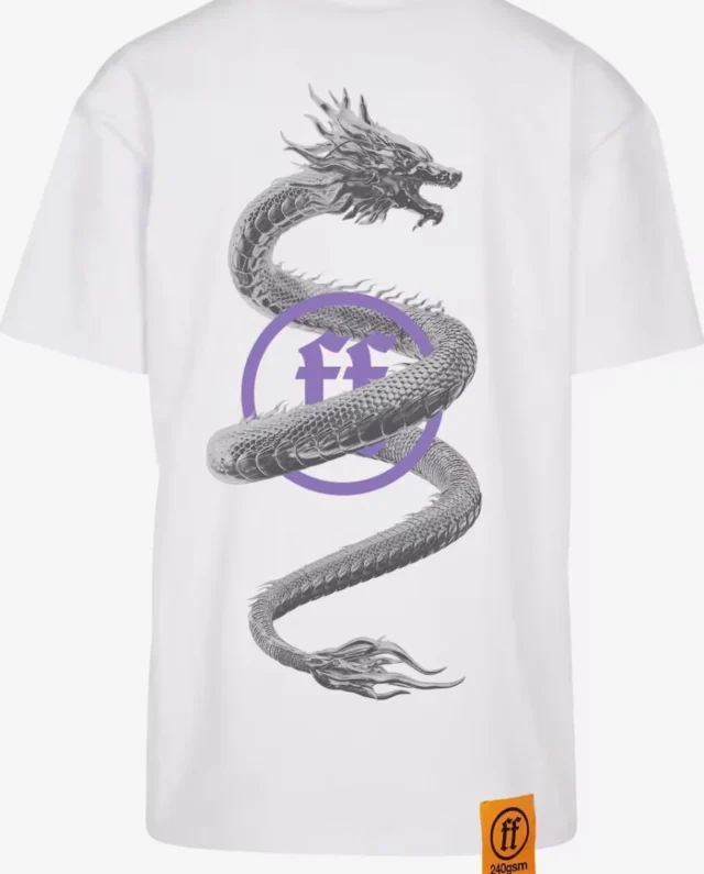 Forgotten Faces Dragon Oversized Tee White FOF0090-00220 - FORGOTTEN FACES