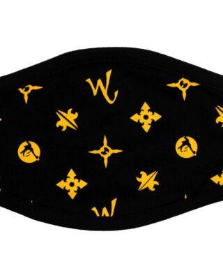 WU WEAR FACE MASK WUITTON FM04B BLACK - Wu Wear