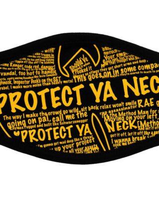 WU WEAR FACE MASK PYN PROTECT YA NECK FM05B BLACK - Wu Wear