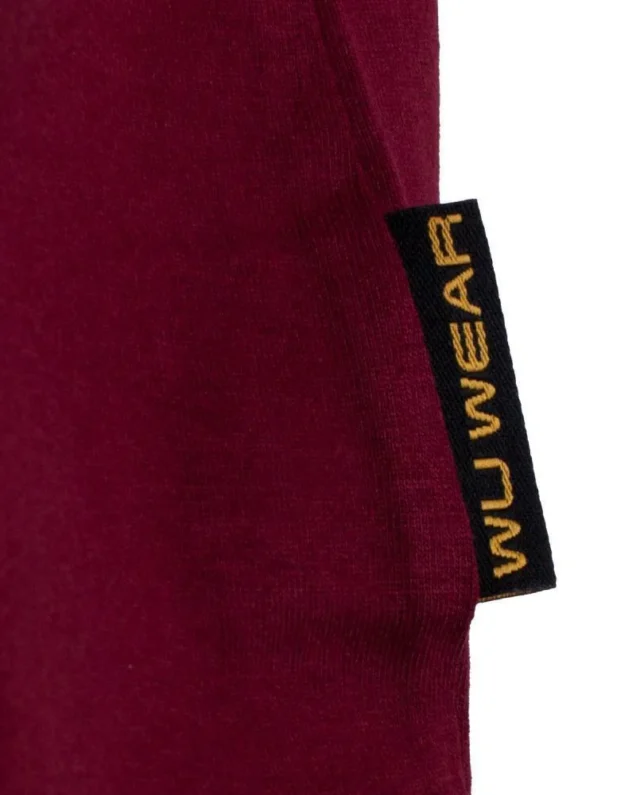 WU WEAR WU TANG CLAN LOGO T-SHIRT BORDEAUX RED - Wu Wear