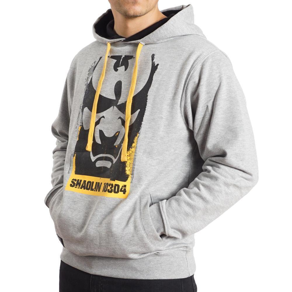 WU WEAR WU FACE MASK HOODIE GREY - Image 6