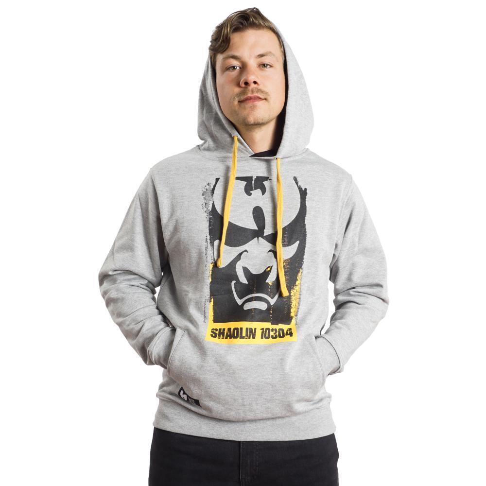WU WEAR WU FACE MASK HOODIE GREY - Image 2