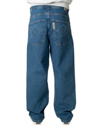 HOMEBOY X-TRA BAGGY DIAMOND DENIM WASHED BLUE 01PA0340-81 - HOMEBOY