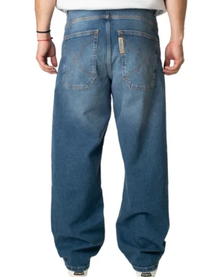 HOMEBOY X-TRA BAGGY WISKERS DENIM VINTAGE BLUE 01PA0351-86 - HOMEBOY