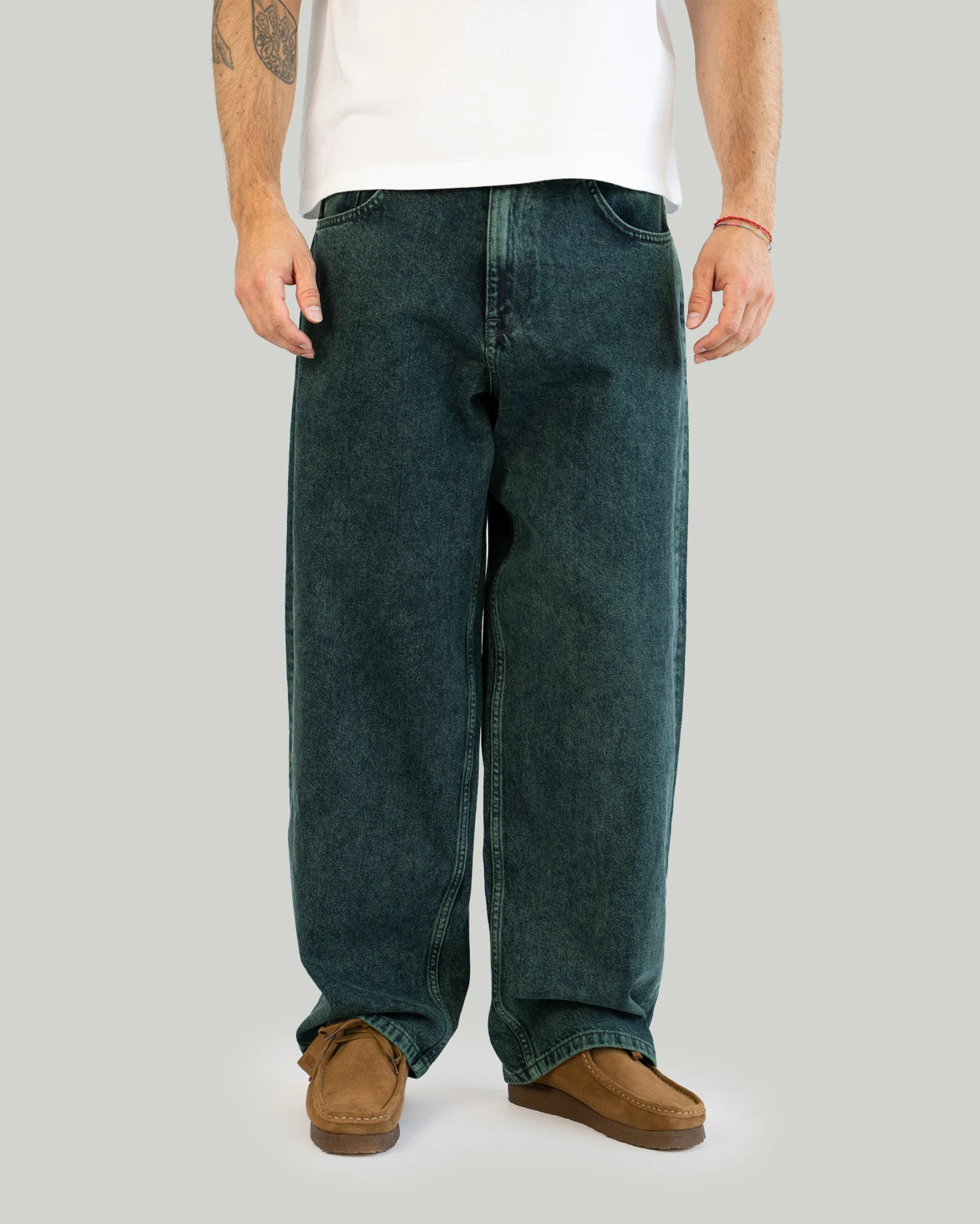 X-TRA MONSTER DYE DENIM BEAST GREEN 01PA1088 23 - HOMEBOY
