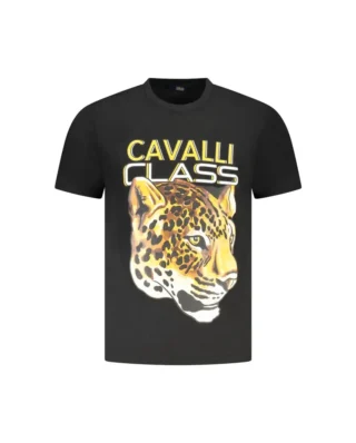 CAVALLI CLASS SHORT SLEEVE T-SHIRT BLACK TXT60UJD060_NE05051 - CAVALLI CLASS