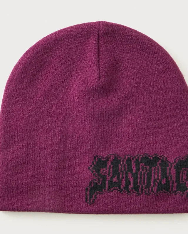 Santa Cruz Punk Strip Beanie Fresh Purple SCA-BNE-9564 1 - SANTA CRUZ