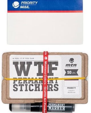 MTN WTF SET STICKERS PRIORITY 50 UNITS & MARKER - MTN