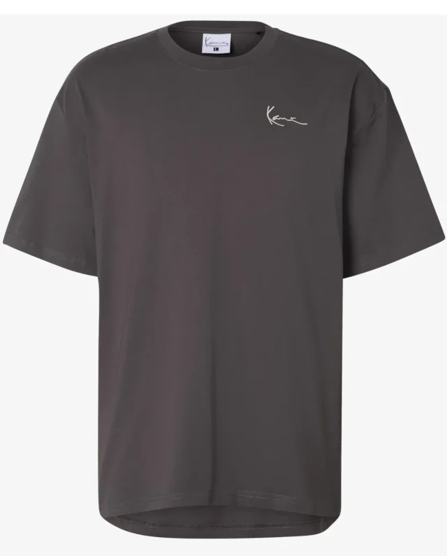 KARL KANI SIGNATURE HOOP OVERSIZED T-SHIRT GREY KM263-034-2 - KARL KANI