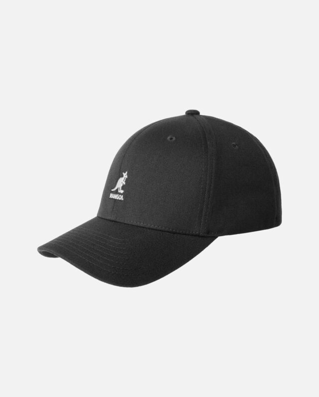 KANGOL WOOL FLEXFIT BASEBALL BLACK KANGOL8650BC - KANGOL