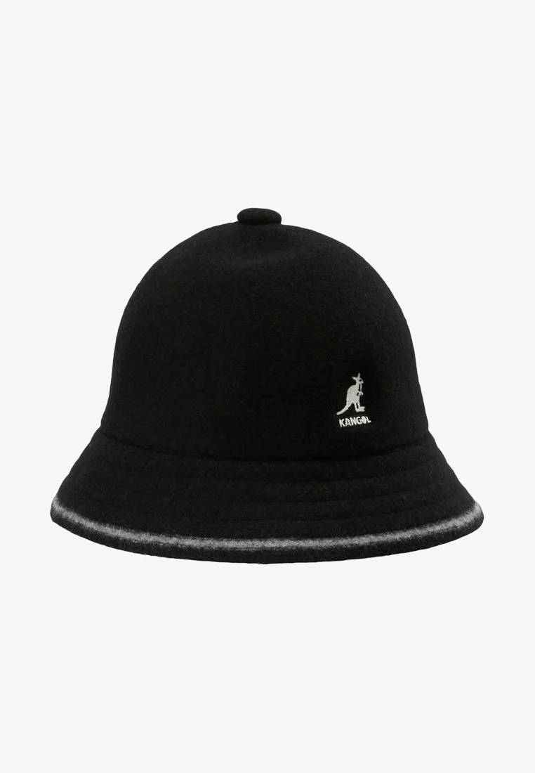 KANGOL STRIPE CASUAL BUCKET HAT BLACK KANGOLK3181ST - KANGOL