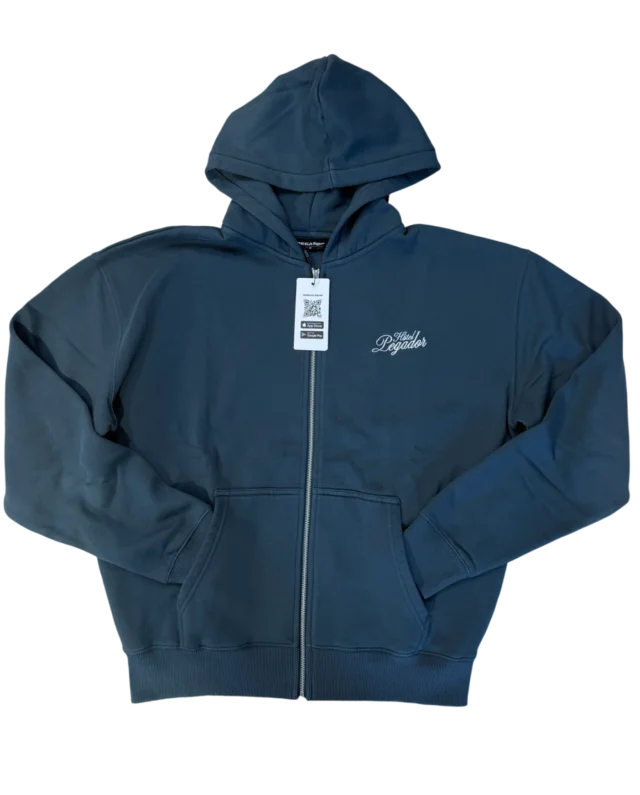PEGADOR HARSTAD OVERSIZED SWEAT JACKET WASHED DARK TEAL PGDR-7365-733 - PEGADOR