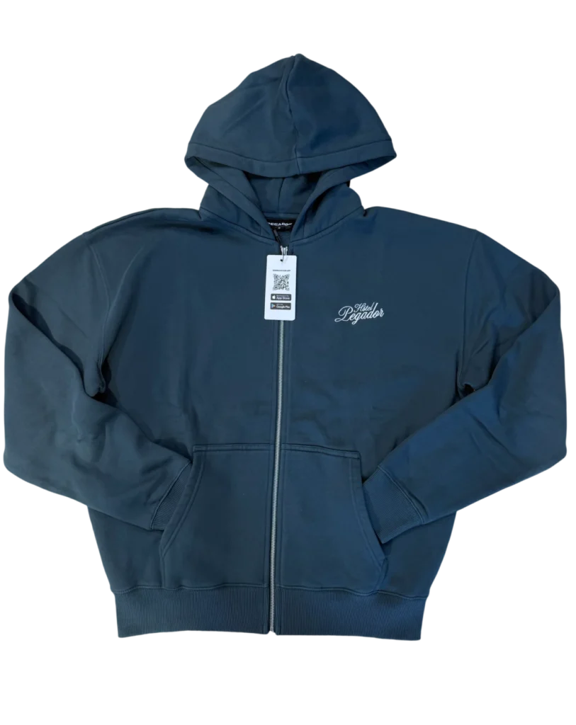PEGADOR HARSTAD OVERSIZED SWEAT JACKET WASHED DARK TEAL PGDR-7365-733 - PEGADOR